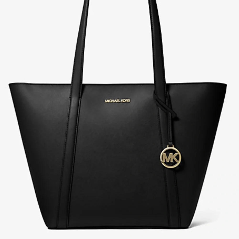Michael Kors Pratt Large Tote Shoulder Bag Black - Picture 1 of 9